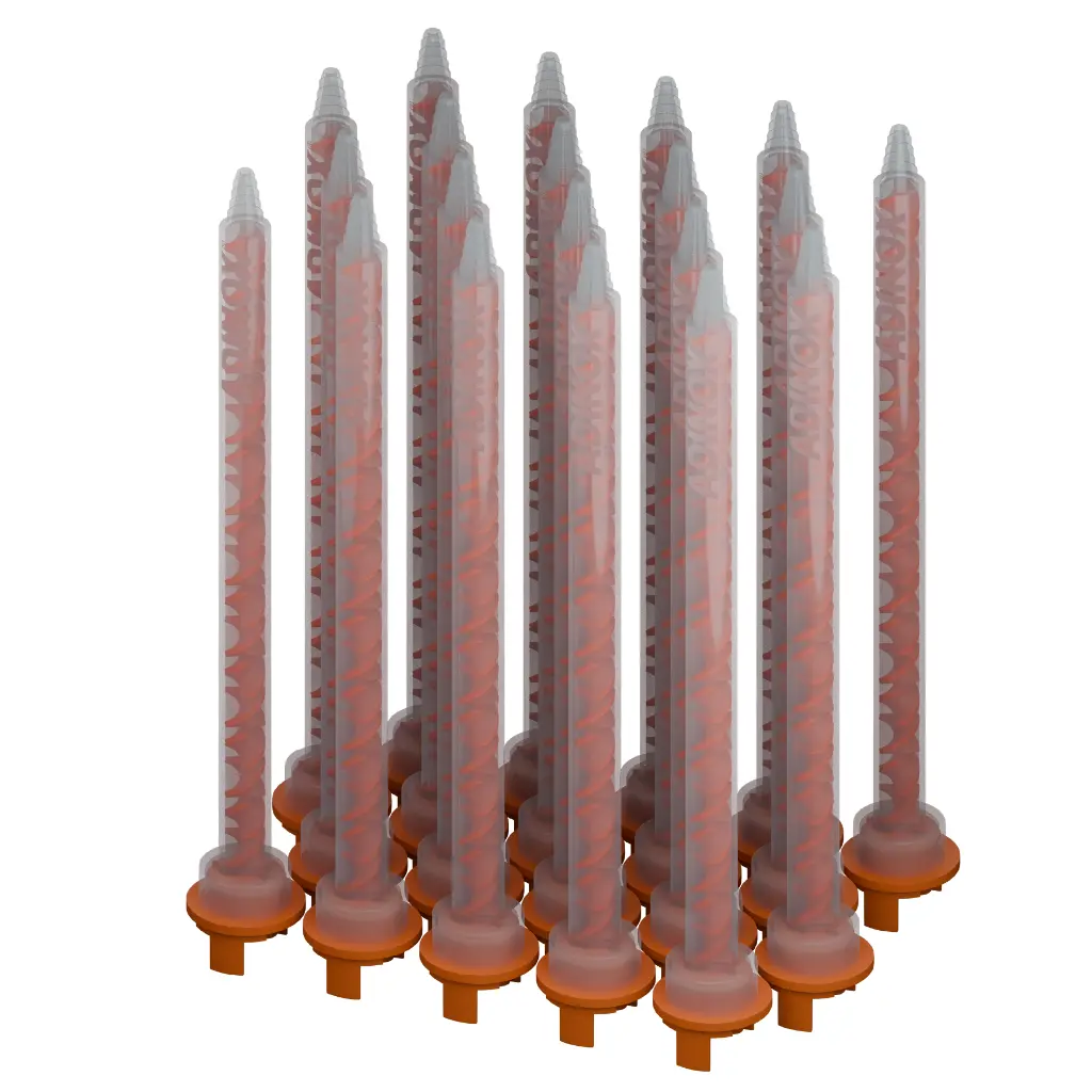 MX490101 Helix round mixer nozzles, 18 elements, ratio 10:1/4:1 for 490ml cartridges, pack of 20