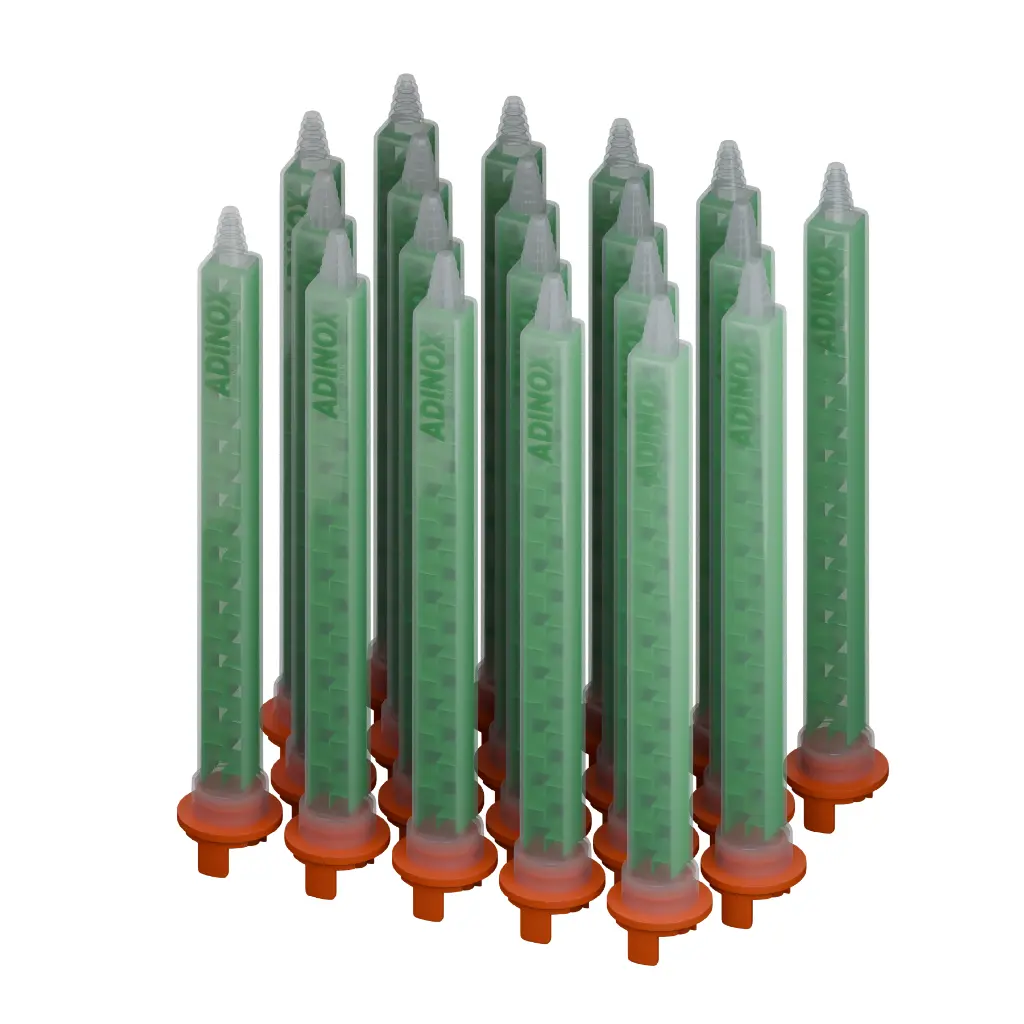 MXC490101 Square mixer nozzles, 24 elements, ratio 10:1/4:1 for 490 ml cartridges, pack of 20