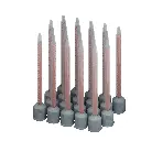 MX050101N Helix round mixer nozzles, 18 elements, ratio 10:1/4:1 for 50 ml cartridges, pack of 20