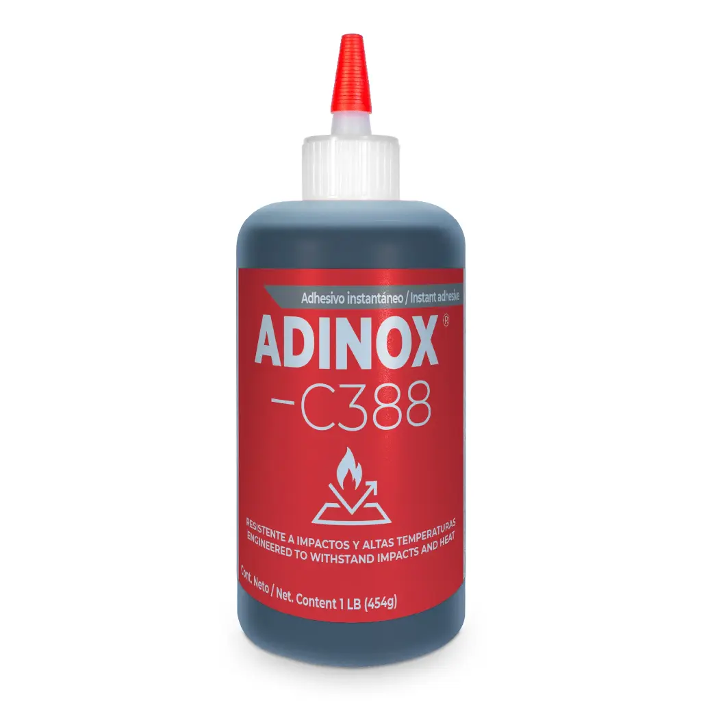 ADINOX® C388 Black, rubber toughened, instant adhesive 1 Lb.