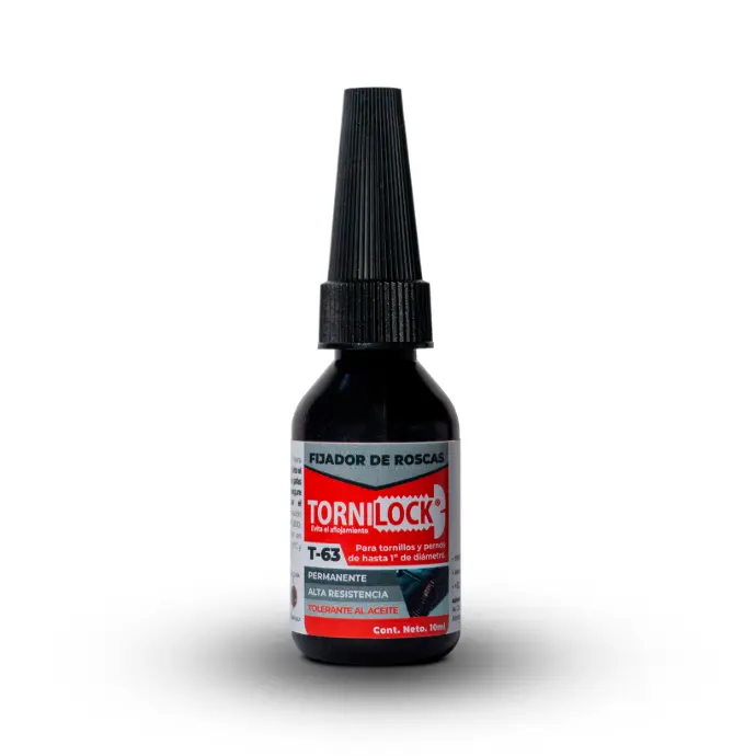 [T-6310] TORNILOCK®  T-63 Fijador de tornillos permanente tolerante al aceite (10 ml)