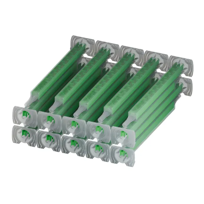 [MX5011A-20] MX5011A Boquillas mezcladoras cuadradas, 24 elementos, relación 1:1 para cartuchos de 50 ml, paquete de 20