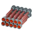 MQ50101 Boquillas mezcladoras cuadradas, color naranja, 24 elementos, relación 10:1/4:1 para cartuchos de 50 ml, paquete de 20
