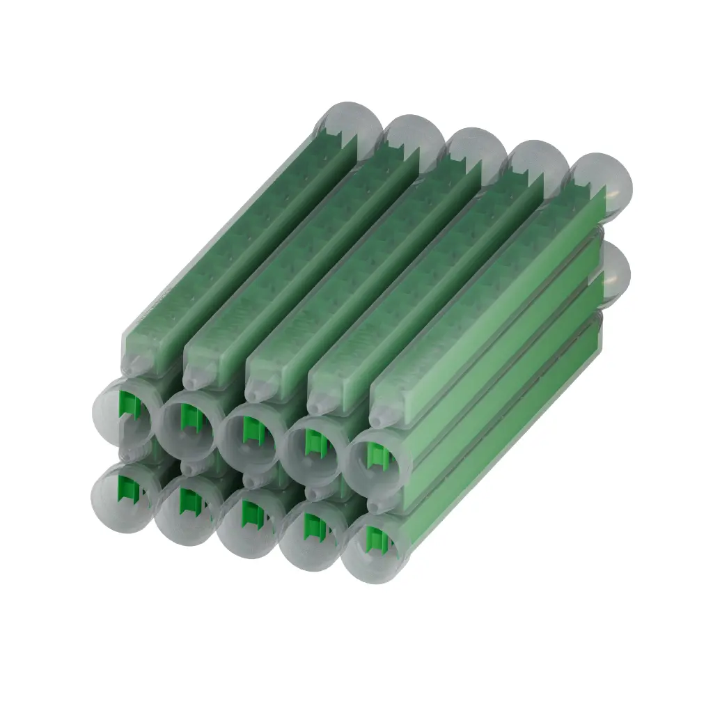 [MGQ0824T-20] MGQ0824T Square mixing nozzle with thread, 24 elements, 1:1 for 200ml, 400ml, 600 ml and 1500 ml cartridges, pack of 20